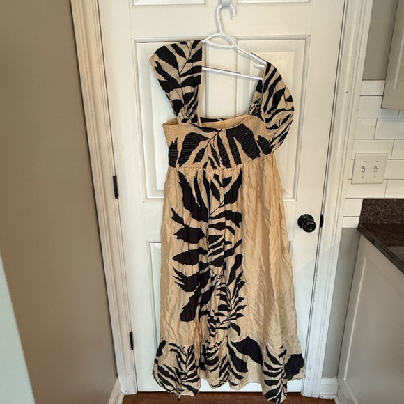 New! Anthropologie LetMeBe Palm Printed One Shoulder Maxi Dress 45476 - Picture 9 of 13